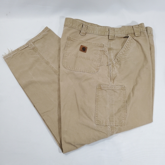 Carhartt Duck Canvas Carpenter Work Pants Dungaree - Picture 10 of 12